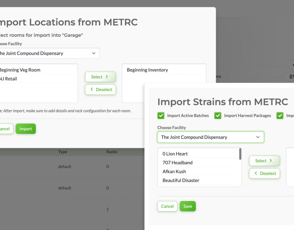 Switch cannabis software to Mustashio by pulling in METRC data