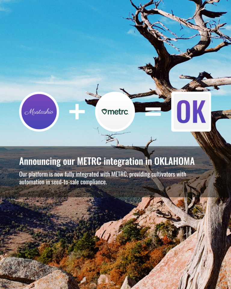Now Live in Oklahoma: Full METRC Integration with Mustashio